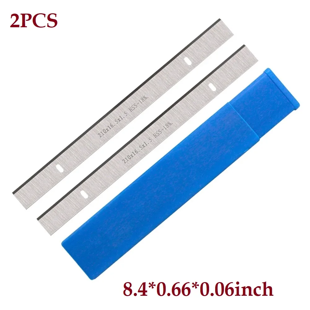 

2Pcs 210x16.5x1.5mm Planer Blade Knives HSS Edge Wood Planer Woodworking Cutting Tool For Einhell TH-SP 204 TC-SP 204 ERBAUER