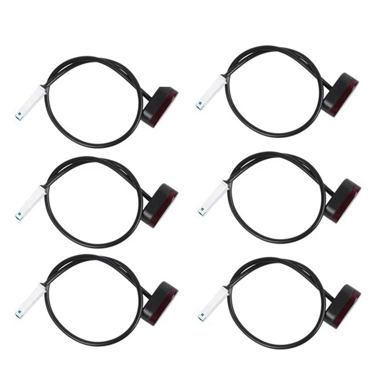 

Quality 6Pcs Rear Tail Lamp Stoplight Brake Lights With Line For Xiaomi Mijia M365 M187 Electric Scooter