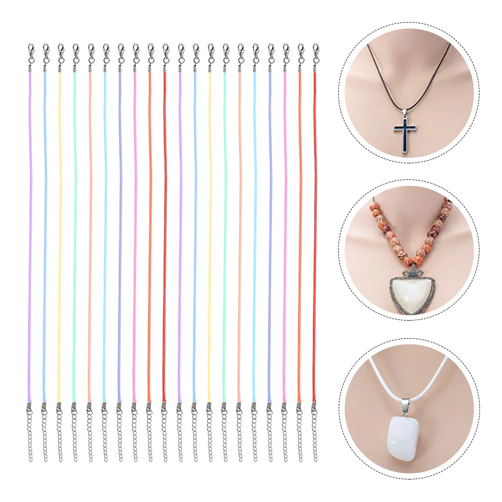 

20 Pcs Necklace Cords Safety Chain Strap Necklaces DIY Bracelet Jewelry Making Ropes