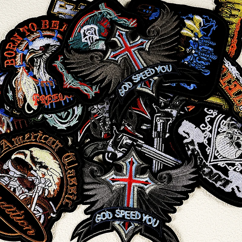 1 шт. патчи с вышивкой в стиле панк лапа орла для езды на велосипеде