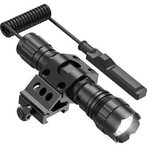 Тактический фонарик 1200 люмен стандартное оружие с планкой Пикатинни/креплением Mlok для наружного Переключателя Давления в комплекте