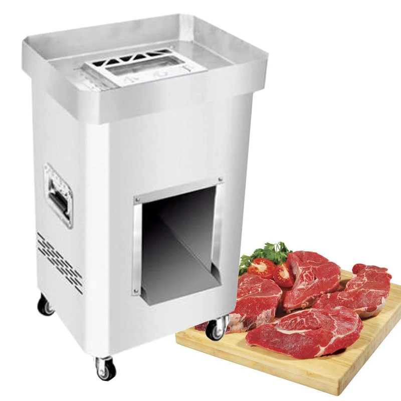 

Stainless Steel Vertical Meat Slicer Restaurant Commercial Meat Slicer High Efficiency Meat Slicer