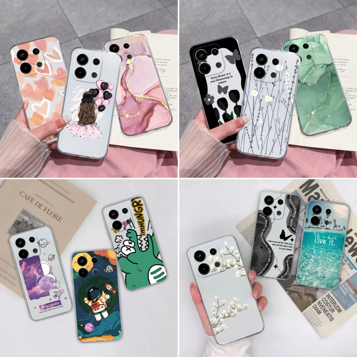 Для Redmi Note 13 Pro Чехол 4G 5G глобальная версия Новинка Мягкий силиконовый прозрачный