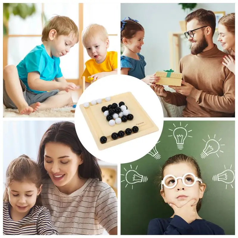 Головоломка-головоломка IQ-головоломка Черно-белая умная настольная игра