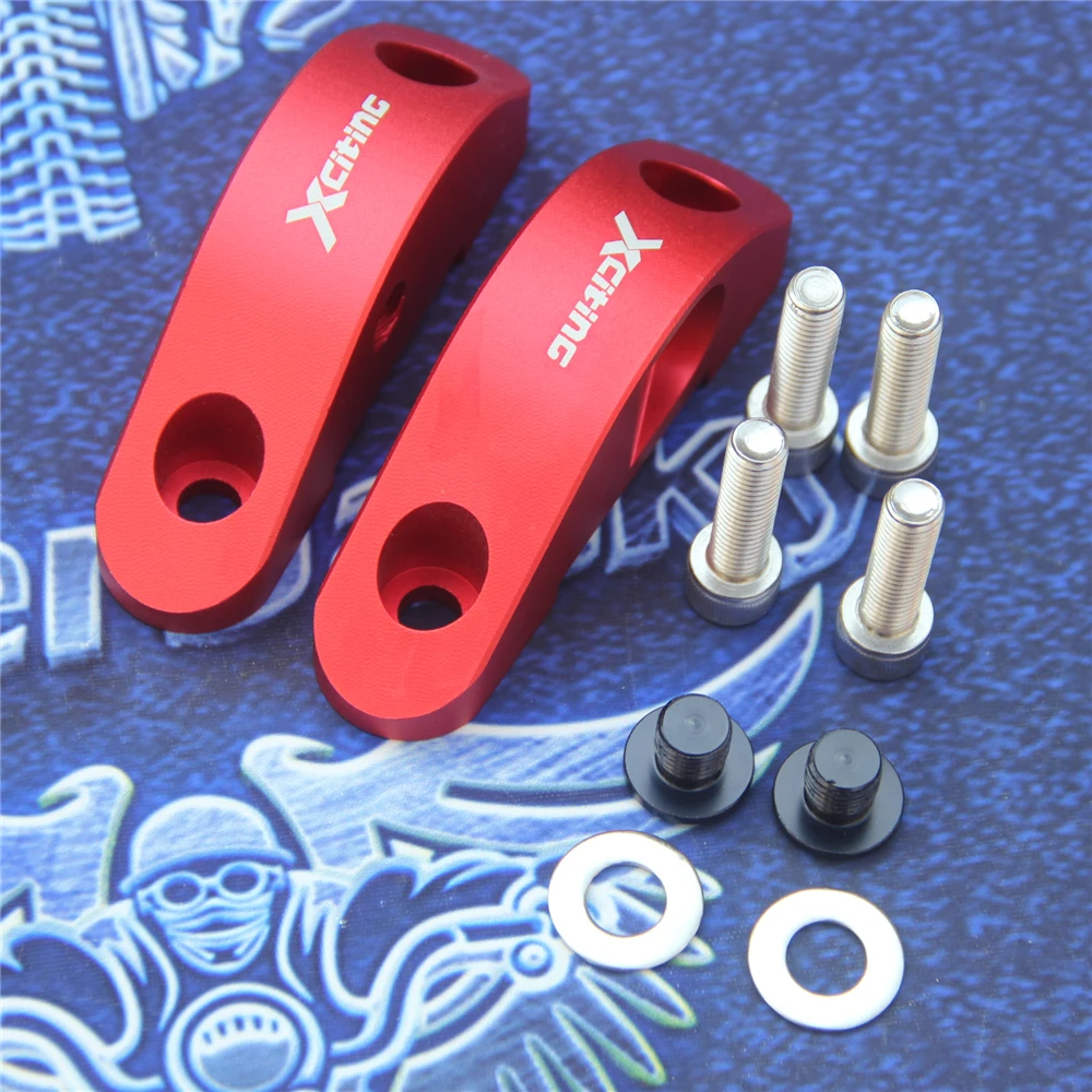 

For KYMCO Xciting 250 300 NIKITA 200 NIKITA 300 Downtown 200i 300i Motorcycle Mirror riser extenders spacers extension adapter