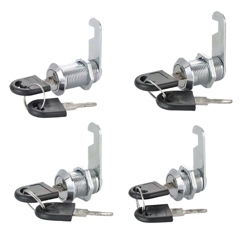 

Zinc Alloy Drawer Locks Letterbox Cam Cylinder Locks with 2 Keys Furniture Locks for Secure Important Files and Drawers