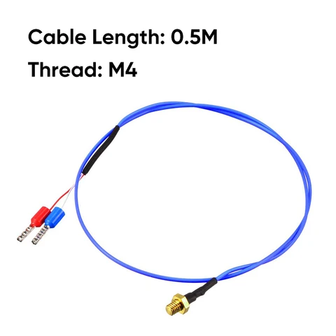 Модель CG K/PT100, тип M3 M4, медная модель с высокой точностью 0,5/1/2 м, водонепроницаемый Фотодатчик температуры для 3D-принтера