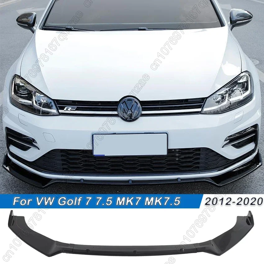 Для VW Golf 7 5 MK7 MK7.5 GTI GTD R R-Line 2012-2020 Автомобильный передний бампер сплиттер спойлер
