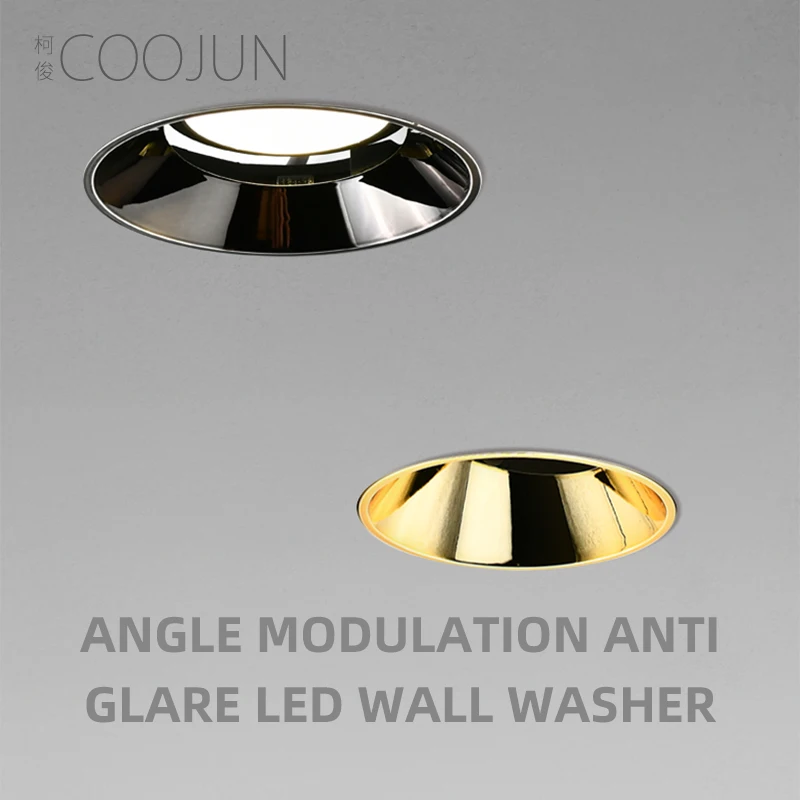 

COOJUN LED Recessed Downlight Frameless Anti-glare High CRI Ra93 Ceiling Spot Light For Living Room Corridor Home Indoor Lamp