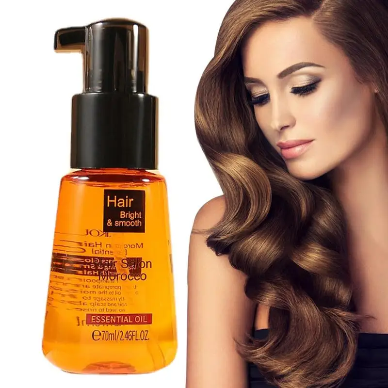 

Anti-frizz Hair Oil 70ml Morocco Silky Shine Essential Essence Hair Oil For Dry Damaged Hair And Growth Natural Hair Moisturizer