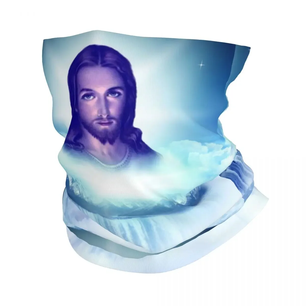 Спасательный Иисус Христа бандана обогреватель шеи для женщин и мужчин зимний