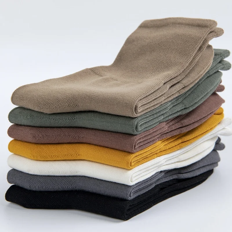 Носки мужские короткие хлопок впитывающий влагу дышащие чесаный повседневные