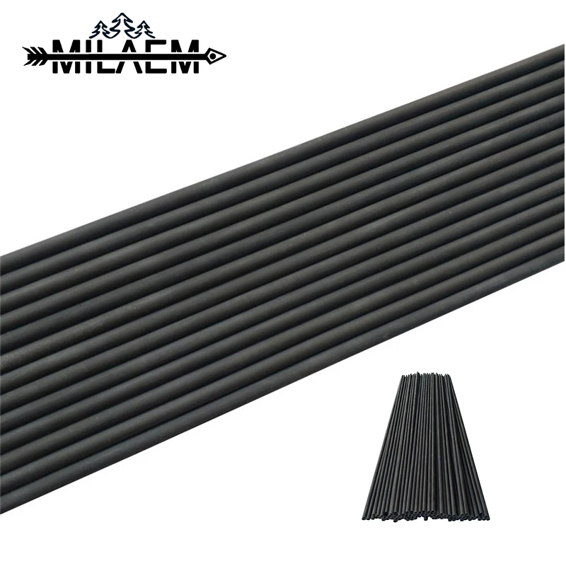 

10 Pcs Archery Carbon Arrow Shaft 400 Spine ID 6.2 mm Pure Carbon Fiber Arrow Shaft DIY Outdoor Hunting Shooting Accessories