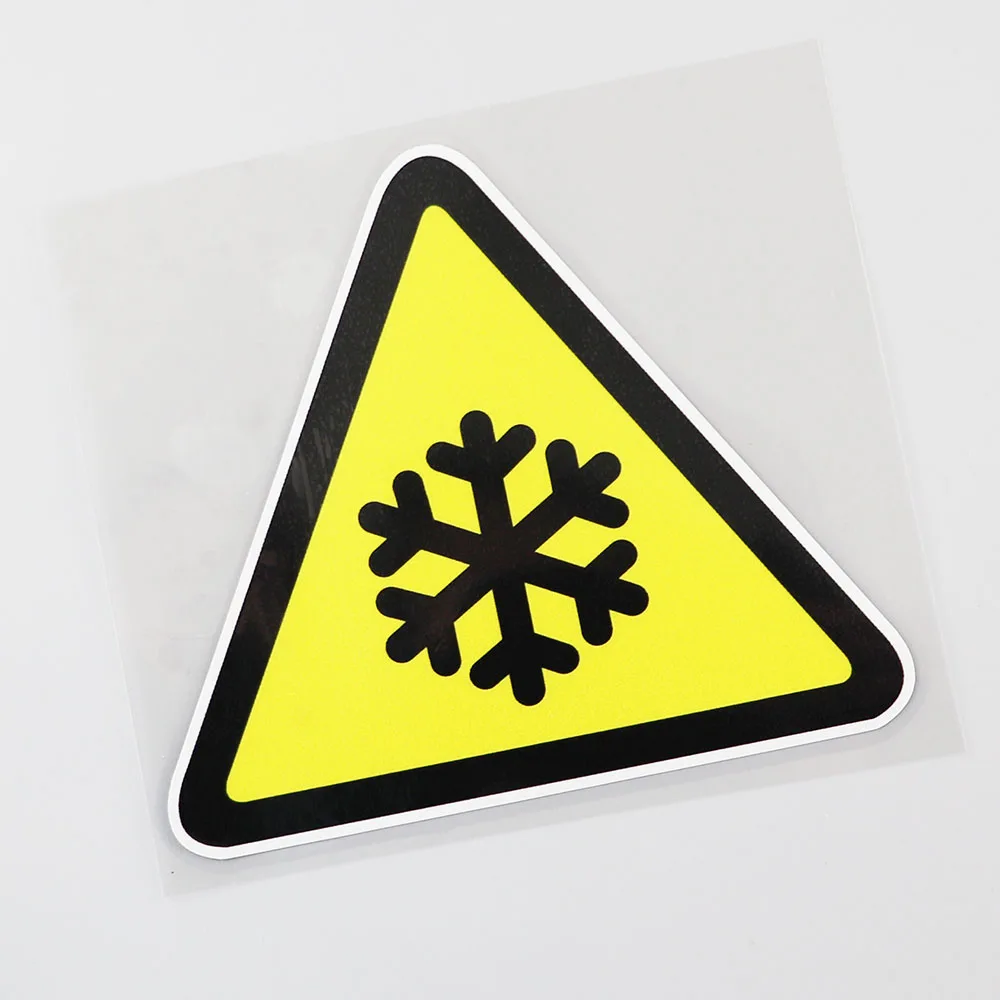 

Snow Warning Sign Decal PVC Car Sticker 12.7CM×11.1CM