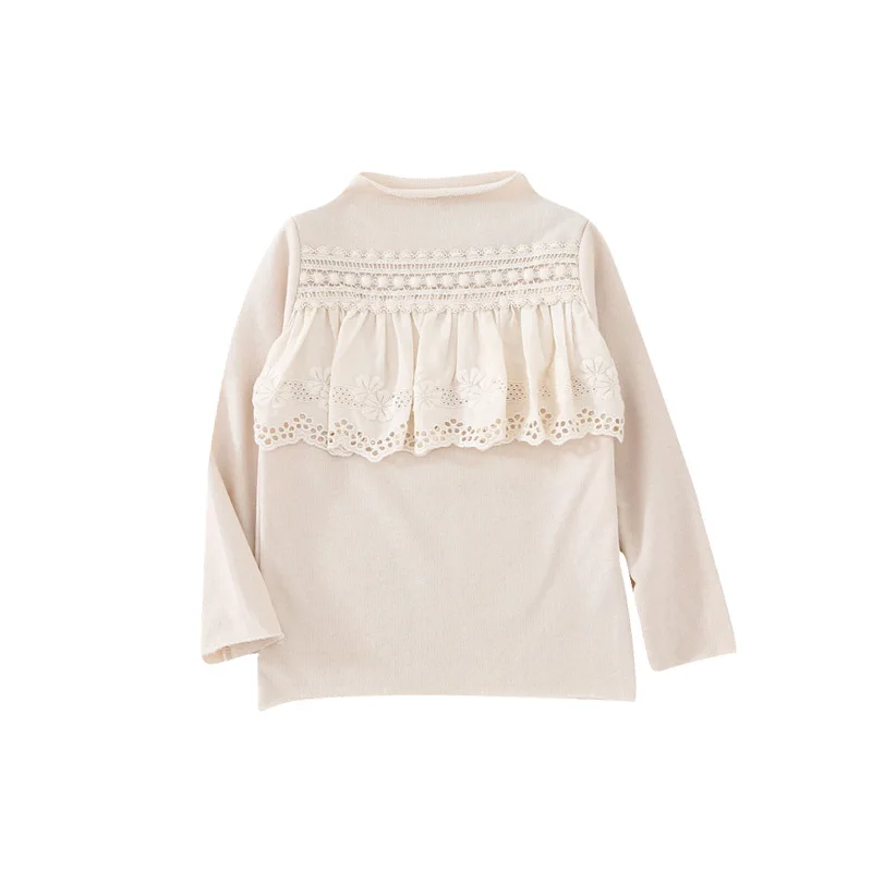 

2022 Spring New Korean Kids Clothing Girls Bottoming Shirt Children Long-sleeved T-shirt Top Girls Clothes Luxury