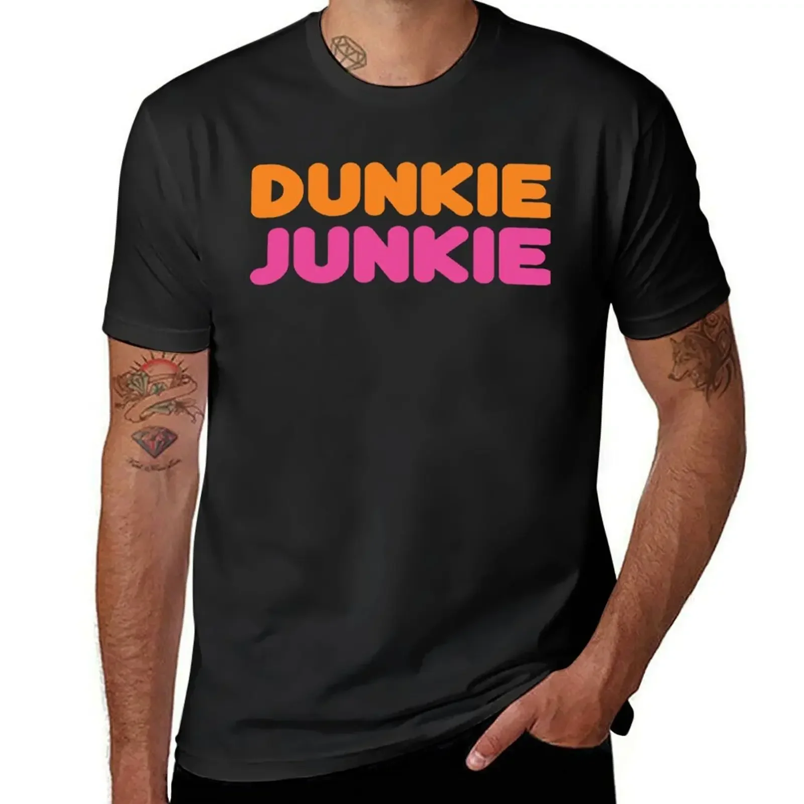 Футболка Dunkie Junkie Donut для фанатов аниме-фигурки мужская одежда футболки на заказ