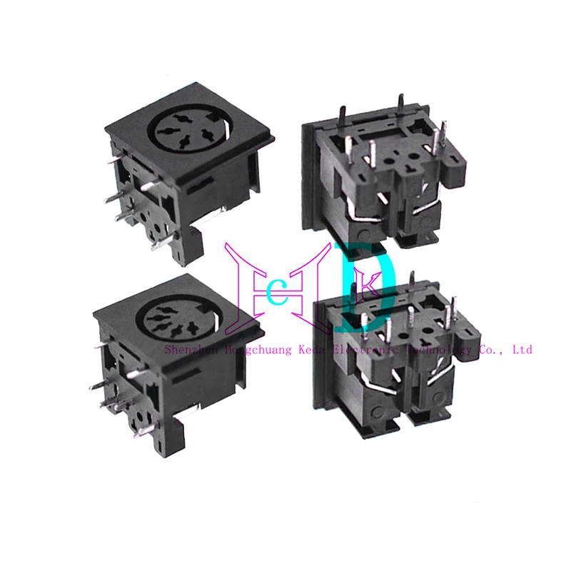 2 шт. аудиоадаптер DIN MIDI-кабель 5-контактный штекер с пластиковой ручкой гнездовой