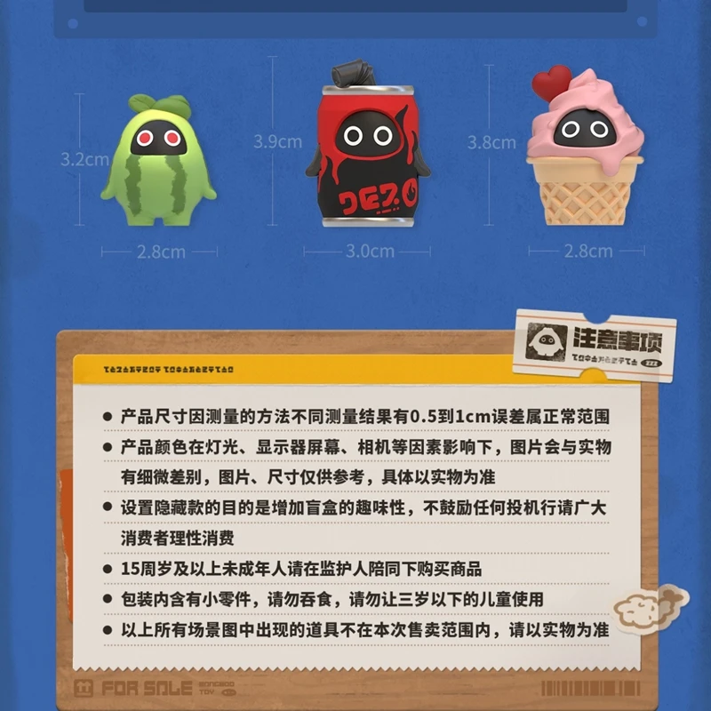 Оригинальная мини-фигурка Mihoyo Zenless Zone Zero Taste Kingdom Bangboo в слепой коробке, милая, на тему еды, из ПВХ, раскрашенная, настольное украшение, подарок (art.: 3920dc5e09f90) - 3920dc5e09f90