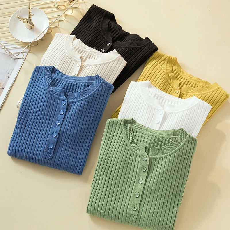 

8108# Spring Autumn Thin Knitted Maternity Nursing Shirts Breastfeeding Tops Clothes for Pregnant Women OL Work Ladies Pregnancy