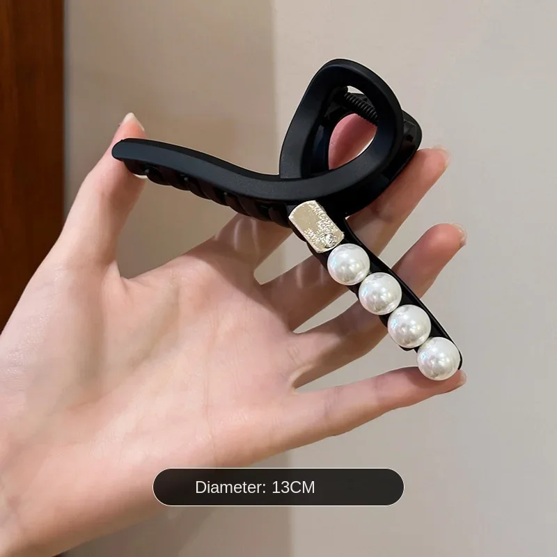 Ретро Южная Корея матовый зажим для волос женский большой захват акула