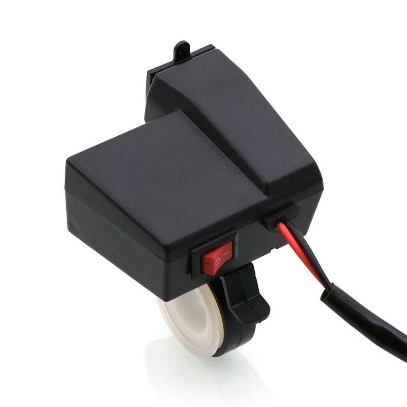 Водонепроницаемое мотоциклетное зарядное устройство 5 В 7/8 а с двумя USB и синим