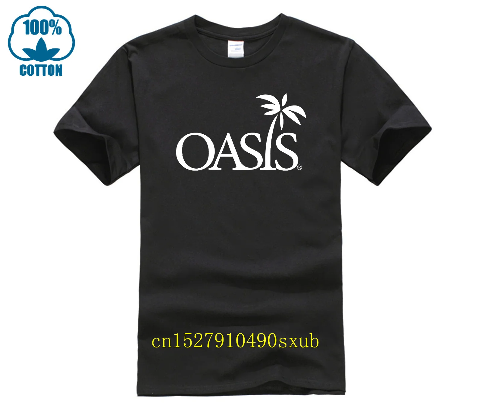 Летняя черная футболка с коротким рукавом и круглым вырезом из 100% хлопка