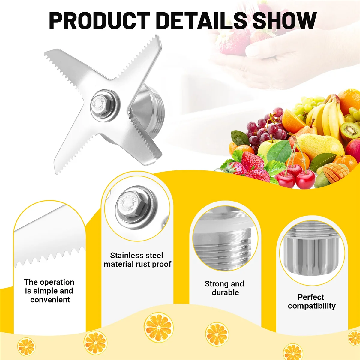 Сменное лезвие блендера сменное для соковыжималки с 6 лезвиями запасные части