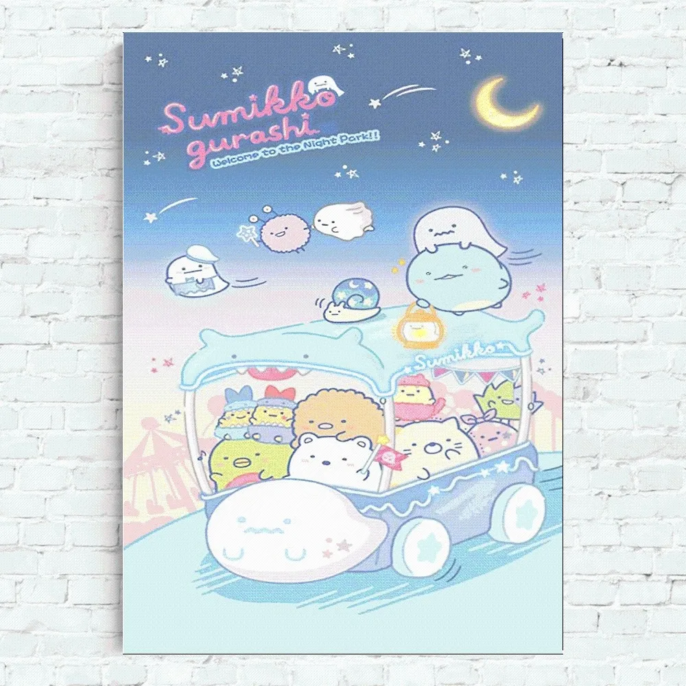 Мультяшный постер Sumikko gurashi домашний офис настенный спальня гостиная кухня