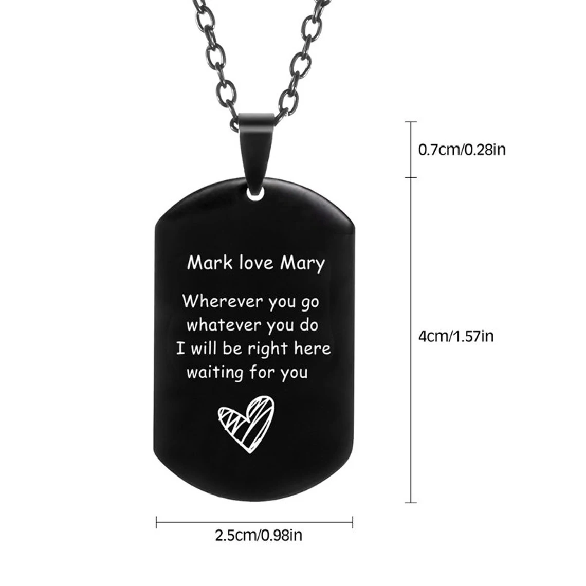 Лазерная гравировка на заказ армейская бирка из нержавеющей стали военный кулон