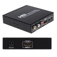 1080p hdmi to rca hdmi splitter scaler converter with zoom function supports rcahdmi output simultaneously