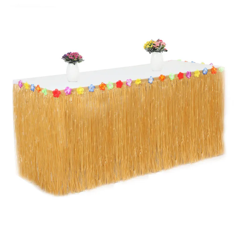 

Table Skirt Party Table Centerpiece Imitation Petals Decoration Colorful Tulle Tablecloths Decor Parties Supplies Partytafel