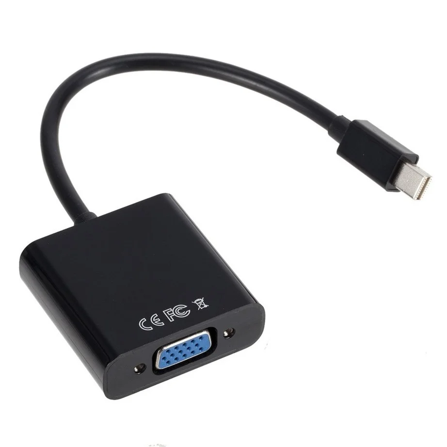 Видеоадаптер YIGETOHDE Mini DP на VGA HD 1080P Thunderbolt штекер-разъем для дисплея VGA-кабели порт к