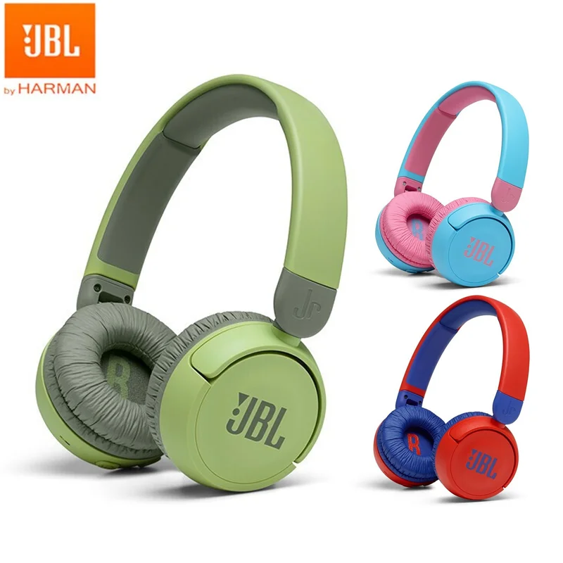 

2022 JBL JR310BT беспроводные Bluetooth-совместимые наушники, детская портативная складная гарнитура, безопасный звук, низкий уровень шума