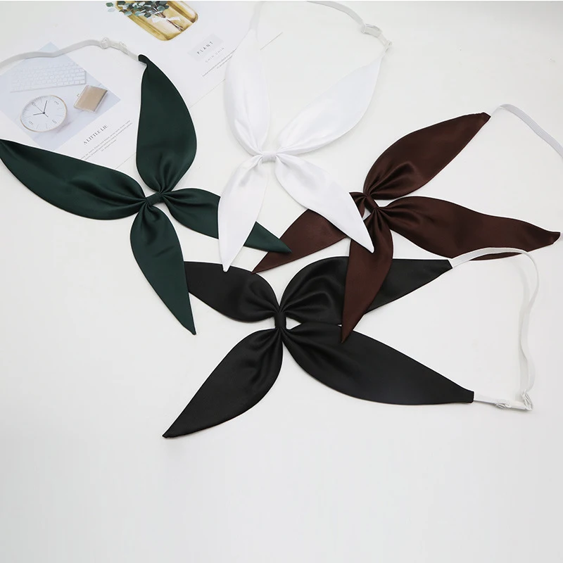 

Cute Chic College Striped Ladies Bowtie Women School Girl Student Uniform Formal Suit Accessories Cravat Butterfly Knot