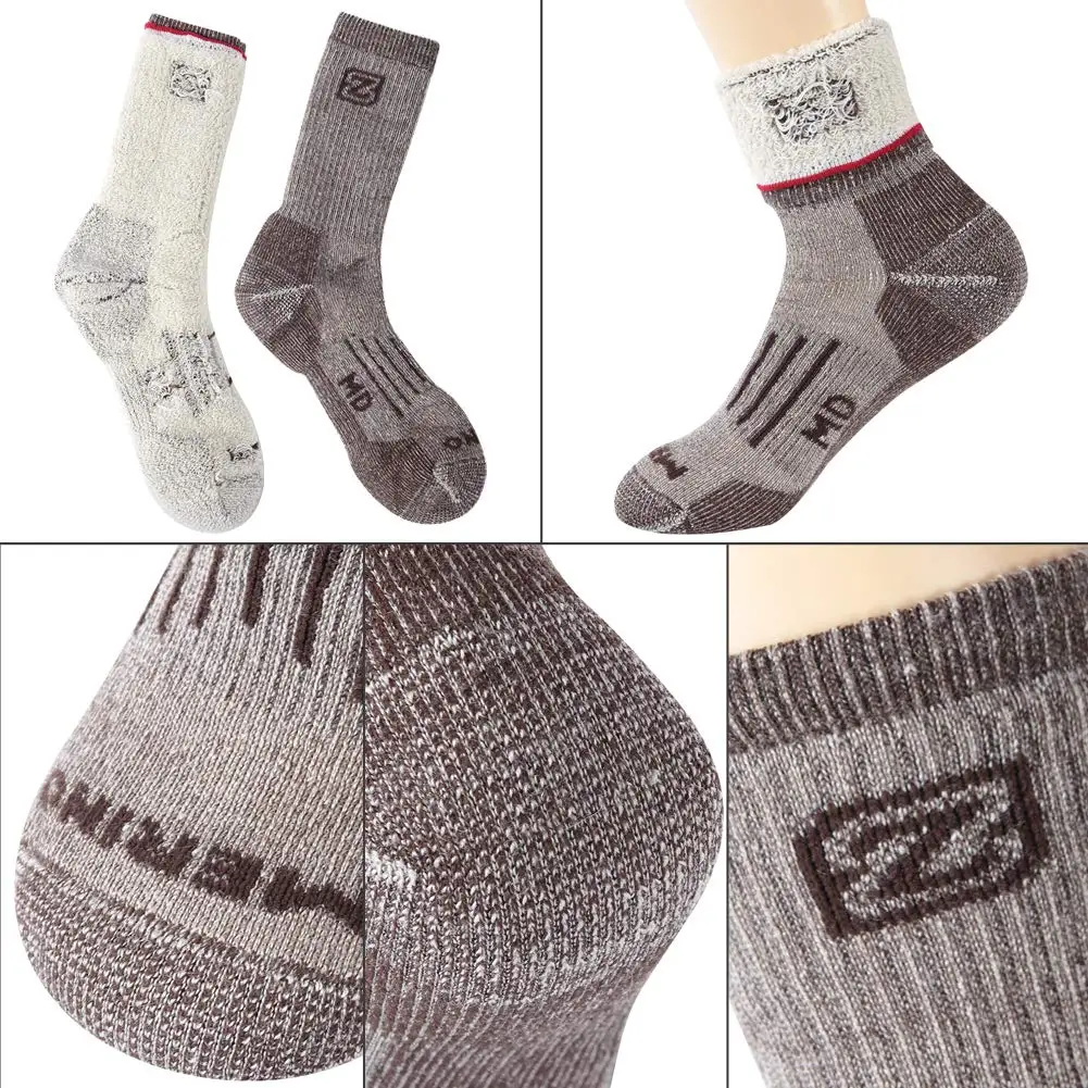 Носки ZEALWOOD из мериносовой шерсти для мужчин и женщин теплые зимние ботинки