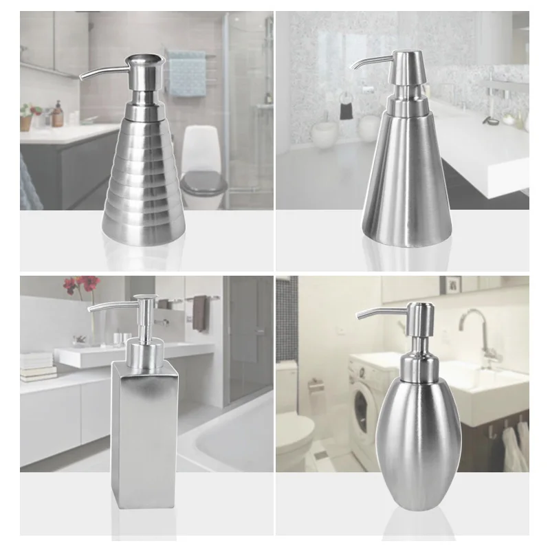 

304 Stainless Steel Liquid Soap Dispenser Nozzle Hand Lotion Pump Fitting Sanitizer Lotion Bottle Nozzle Bathroom Accessaries