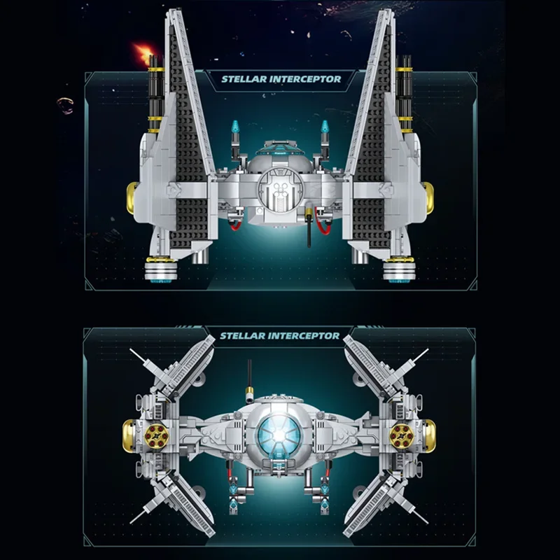 Конструктор MINISO TIE Battle-StarFighters Interceptor-Fighter 14+