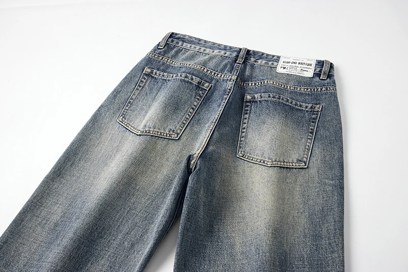 Мешковатые брюки KSTUN мужские джинсы с широкими штанинами Свободные повседневные