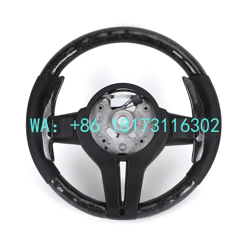 Фото Руль M Sport из кованого карбона и кожи (полу-кожаный) для BMW F10 F20 F30 F32 F36 M3 F80 M4 F82 M2 F87 X3 F2, производство Китай, 2026 год, на заказ №2