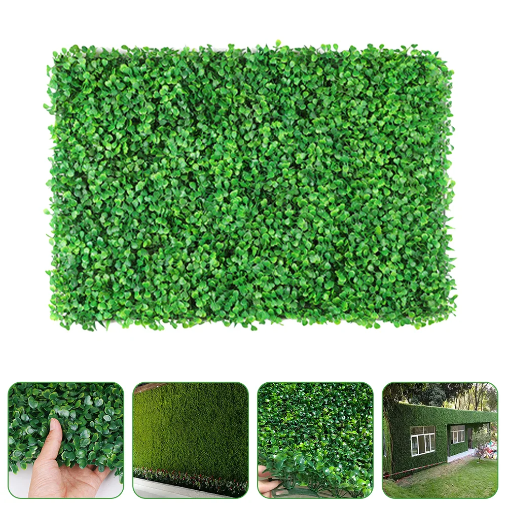 

Wall Artificial Fake Panels Turf Hedge Tiles Faux Ivy Carpet Panel Greenery Privacy Fence Garden Rug Screen Boxwoodmats Decor