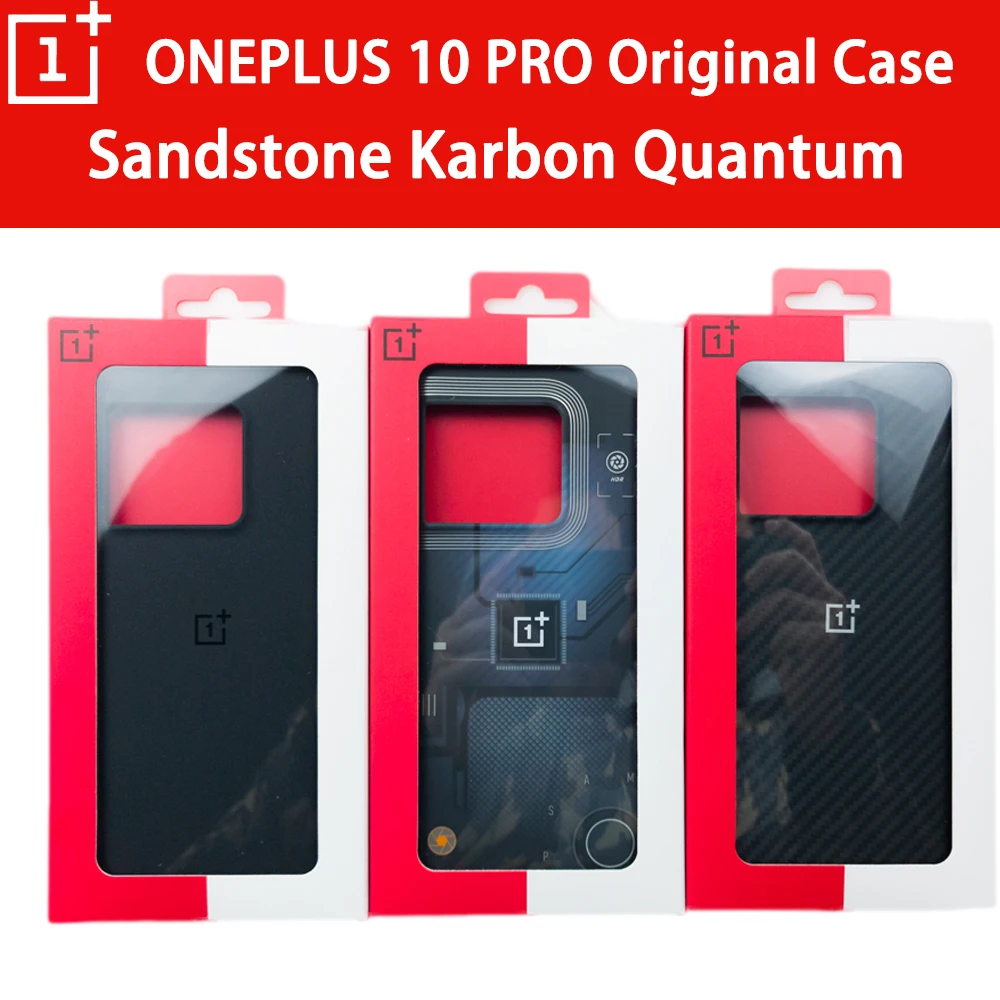  Официальный чехол Oneplus 10 Pro, официальный защитный чехол Oneplus Karbon песчаник, черный для Oneplus 10 Pro NE2210