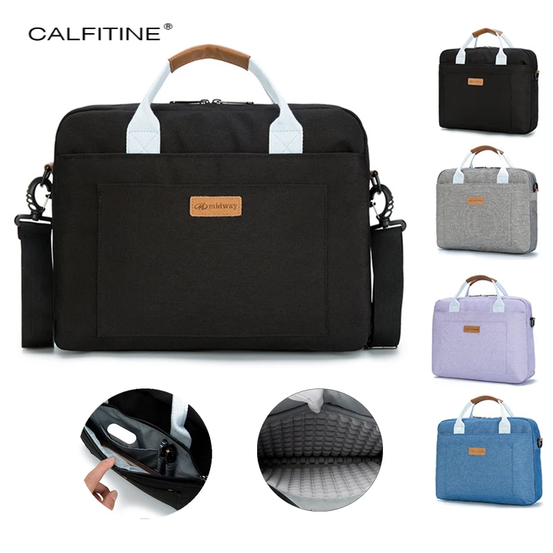 

Computer Case Laptop Bag for Macbook Air 13 14 15.6 17 Inch Multi-colored Air Cushion Briefcase Women Shock-proof Notebook Pouch