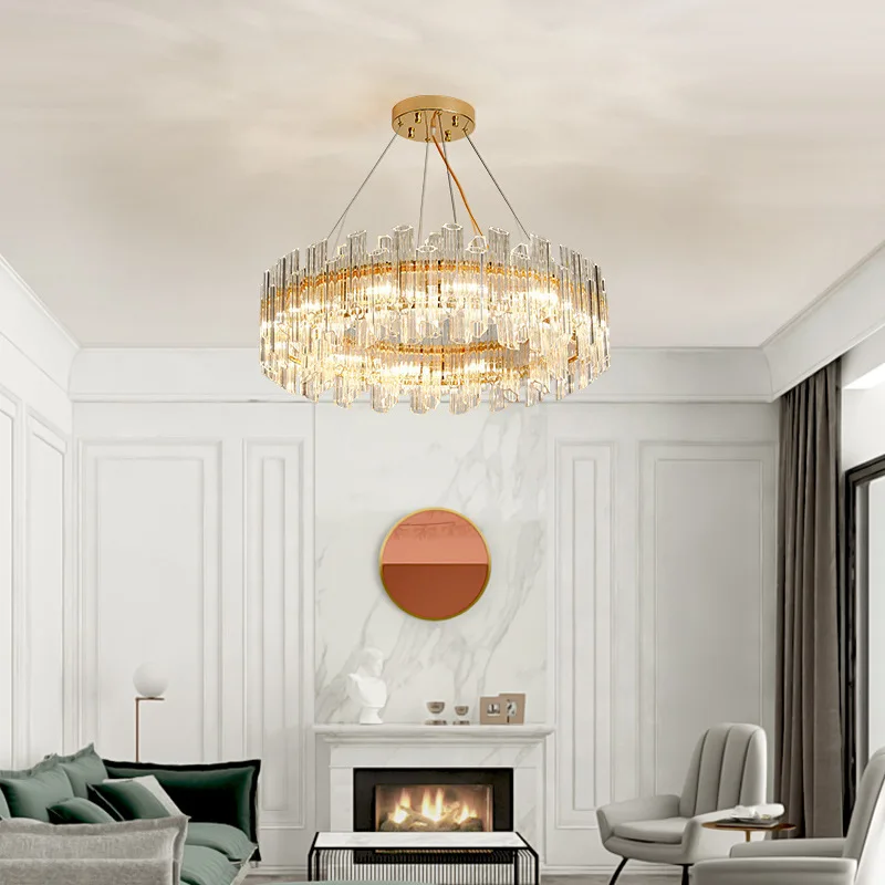 

Роскошная Потолочная люстра Lavius K9, светодиодный ная Золотая Светодиодная лампа для гостиной, столовой, кухни, комнатное освещение, Декор