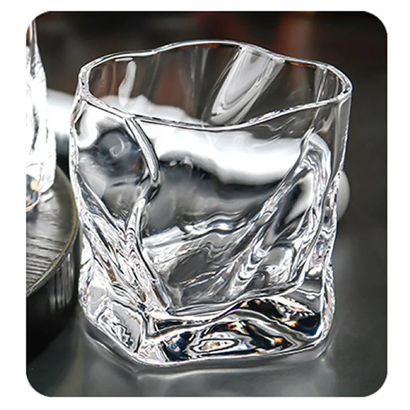 

Стакан для виски, пива, в стиле INS, необычный крученый узор, Кристальный сок, искусственный японский стиль, набор из 6 шт. без свинца