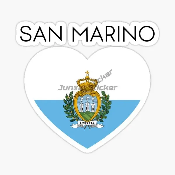 San Marino Флаг Код Виниловые Самоклеящиеся Наклейки Грузовик Окно Стекло Мото