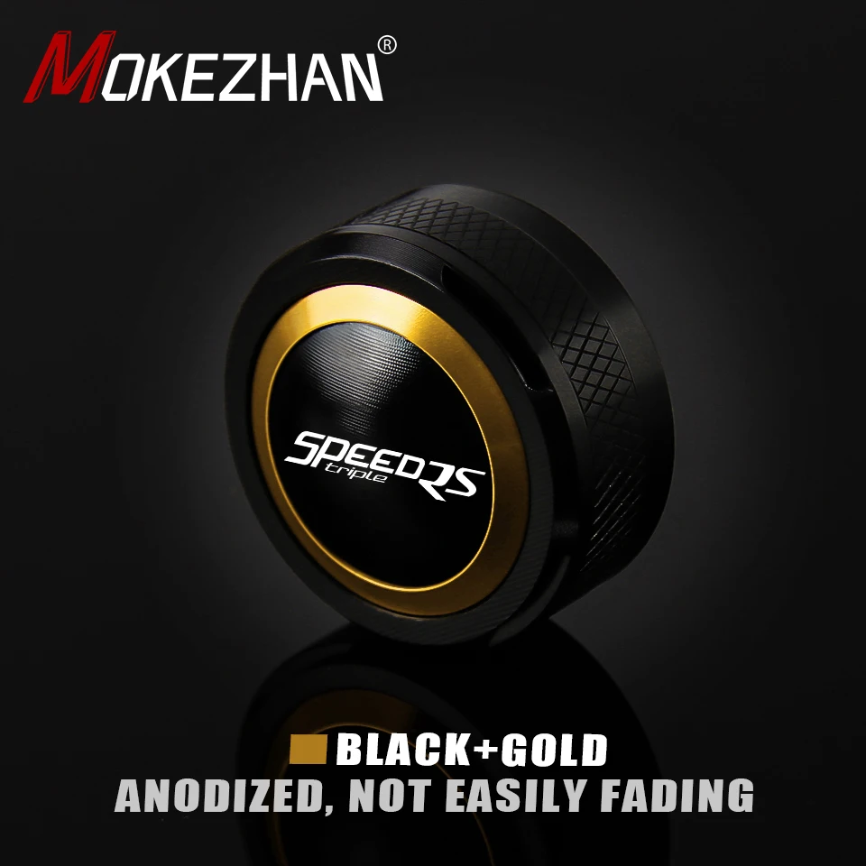

Motorcycle Accessories Rear Brake Fluid Reservoir Cover Cap FOR Speed Triple 1200 1050 1050S 1050RS 1200RS 1200RR RS S RR 2023+