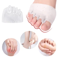 silicone forefoot pads toe separator cushion pad pain relief shoes insoles finger toe hallux valgus corrector gel pads foot care