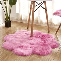 Home Decor Floor Rugs For Living Room Sofa Chairs Area Carpet Plush Faux Furs Bedroom Mat Dressing Room Anti-slip Pad 45/60/90cm