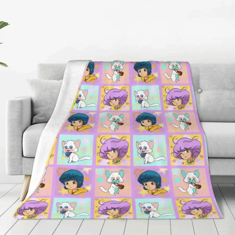 

Cre-amy Ma-mi Yu P-osi Neg-Волшебный Ангел милый кавайный Аниме Девушки вязаное одеяло шерстяные покрывала летнее теплое покрывало