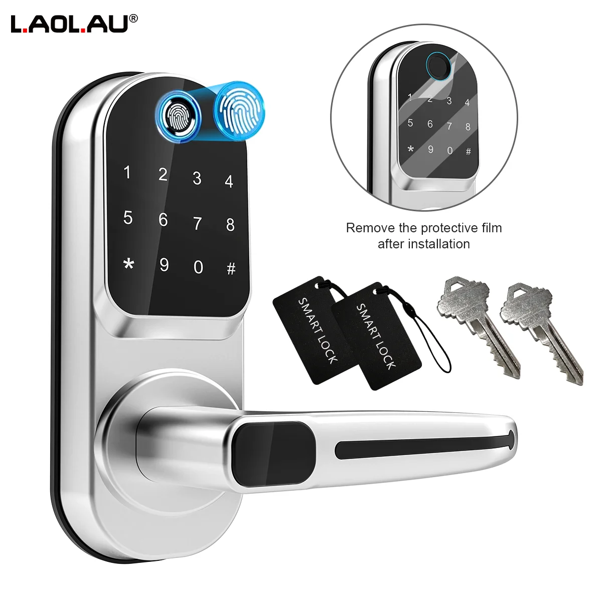 

Умный дверной замок TTLOCK с биометрическим сканером